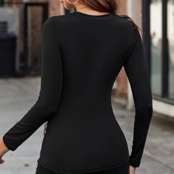 Elegant Asymmetrical  Neck Tee. - Picture 8 of 13